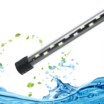 Dalgıç beyaz ışıklar balık tankı sualtı parlatıcı su geçirmez yüksek parlaklık LED aydınlatma peyzaj akvaryum lambası