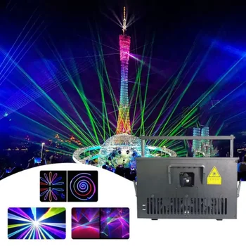 BotaıI 10w RGB açık disko lazer ışığı noel ışıkları Animasyon Disko Lazer dj ışığı 3d Lazer ışığı s Açık hava etkinlikleri İçin