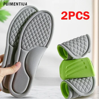 2 adet Yumuşak Bellek Köpük ayakkabı tabanlığı Erkekler Kadınlar Deodorant Absorbe Ter Masaj Spor Astarı Ayak Ortopedik Ayakkabı Tabanı Koşu