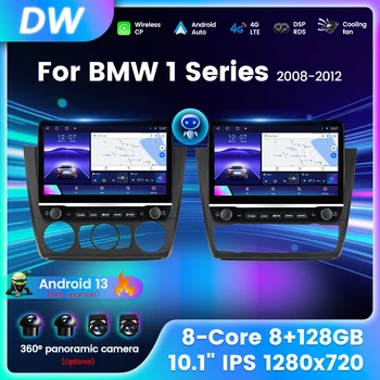 Araba Radyo BMW 1 Serisi için E88 E82 E81 E87 2004-2012 Multimedya Oynatıcı Stereo Navigasyon GPS 2 Din DVD Kafa Ünitesi Carplay OTOMATİK