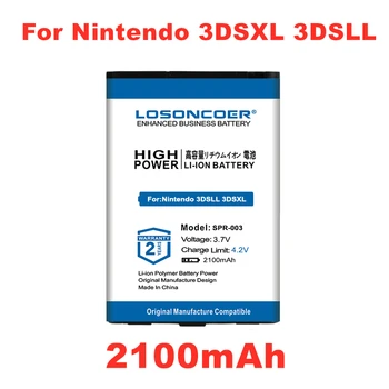 LOSONCOER Üst Marka 100% Yeni 2100mAh SPR-003 Pil Nintendo 3DSLL, DS XL 2015, YENİ 3DSLL, SPR-001 SPR-A-BPAA-CO stokta