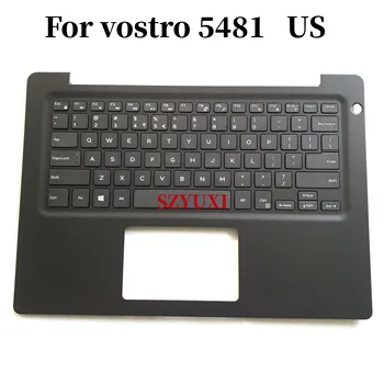 100 % Yeni ABD İngilizce Dell vostro 5481 İçin Palmrest Meclisi ile klavye Arkadan Aydınlatmalı H52M6 0H52M6