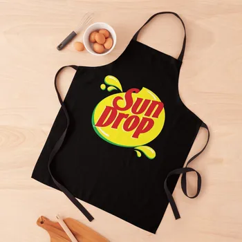 Modern Sundrop Logo Önlük Özelleştirilebilir Kadın Mutfak Erkekler İçin Önlük