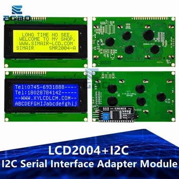 1 ADET LCD2004+I2C 2004 20x4 2004A mavi ekran HD44780 Karakter LCD /w IIC/I2C Seri Arabirim Adaptörü Modülü Arduino Modülü İçin