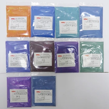 Tedarik renk renk termokromik pigment 1 grup = 10 renk 10 gram her toplam 100 gram termokromik tozu ücretsiz kargo
