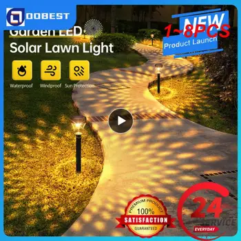 1 ~ 8 ADET güneş Led bahçe lambası dış mekan ışık kontrolü su geçirmez RGB peyzaj ışıkları yolu bahçe dekorasyonu güneş enerjisi çim