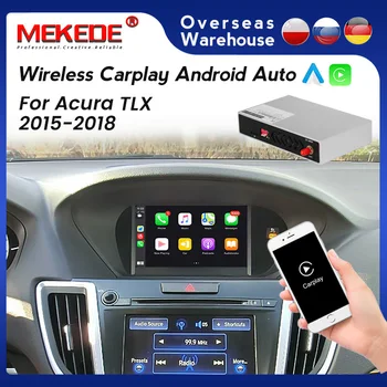MEKEDE Kablosuz Apple CarPlay Android Otomatik Arayüz Kutusu Araba Multimedya Acura TLX 2015-2018 İçin destek ayna bağlantı GPS