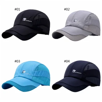 Erkekler Kadınlar file şapka Mektup Nakış Pamuk Polyester Güneş Gölge Hızlı Kuru Anti-UV Ayarlanabilir spor şapkaları