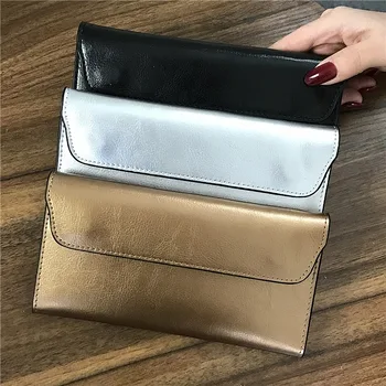 Hakiki Deri Kadın İnce Cüzdan Kadın telefon cebi Lüks Minimalist Cüzdan Uzun Çile Çanta kart tutucu İnek Derisi el çantası