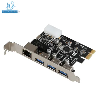 DIEWU PCIE gigabit ağ kartı masaüstü Ethernet PCIE USB3. 0 adaptörü genişletme kartı