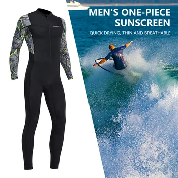 Erkekler dalgıç kıyafeti Uzun Kollu Güneş Koruyucu Dalış Sörf Mayo Soğuk Geçirmez Elastik Anti-scratch Nefes Açık Aksesuarları