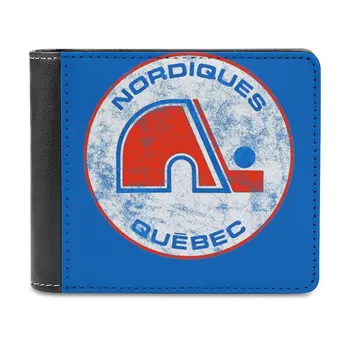 Quebec Nordiques Yıpranmış Logo-Eski Zaman Hokeyi Takımları Erkek Cüzdan Çantalar Cüzdan Yeni Tasarım Dolar Fiyat Üst Erkekler deri cüzdan