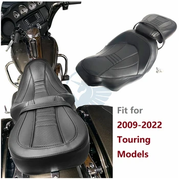 09-21 Touring Ön Sürücü Rider Arka yolcu koltuğu için Harley Davidson Electra Yol Kral Sokak Ultra Glide CVO Koltuk Minderi