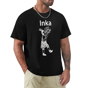 Inca fotoğrafçı T-Shirt kore moda hayvan baskı erkek erkek t shirt
