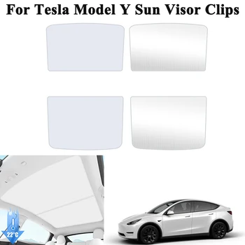 Yükseltme Buz Bezi Toka Güneş Tonları Cam Çatı Güneşlik Tesla Modeli Y 2021-2023 Ön Arka Sunroof Çatı Penceresi