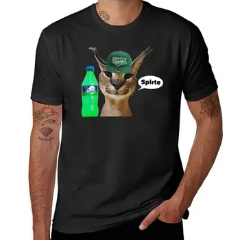 Yeni Zabloing Büyük Floppa Kedi Meme Spirte (Fanter serisi) T-Shirt yaz giysileri yaz üst artı boyutu erkekler ıçin tişörtleri tops