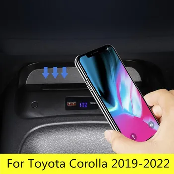 Araba Qı Kablosuz Şarj Cihazı Hızlı Kablosuz araba şarjı telefon tutucu Toyota Corolla ALTİS Corolla 2019 2020 İçin