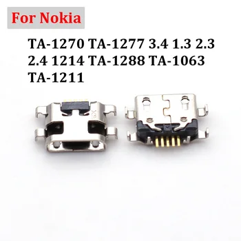 5-50 Adet Konnektör Fişi USB şarj aleti şarj standı Bağlantı Noktası Nokia TA-1270 TA-1277 3.4 1.3 2.3 2.4 1214 TA-1288 TA-1063 TA-1211