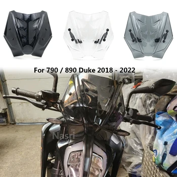 790 890 Duke 790 Duke 890 Duke 2018-2022 2021 2020 Motosiklet Ön Kaporta Cam Cam Sinek rüzgar deflektörü Ekran