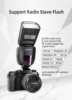 YONGNUO YN730 2.4 G GN60 Kablosuz Flaş Speedlite li-ion pil Flaş ışığı Canon Nikon Sony Fujifilm Pentax kamera