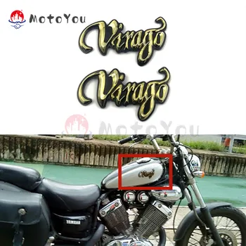 3D Virago Logo Amblem Rozeti Motosiklet Motosiklet Gaz Yakıt Yağ Tankı Çıkartmaları Etiketler Yamaha XV250 XV535 XV750 XV1100 Virago250