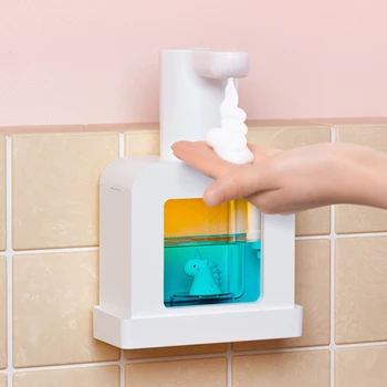 Dağıtıcı Köpük sabun Otomatik El Sanatizer Pompası Yıkama Usb Çocuklar Baba Çiçek Banyo Sıvı Dağıtıcılar Mutfak Ev Aletleri