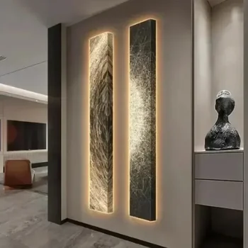 Modern Lüks Duvar lambası Dekorasyon boyama ışık LED oturma odası koridor ev dekor için Alüminyum alaşımlı Gece lambası