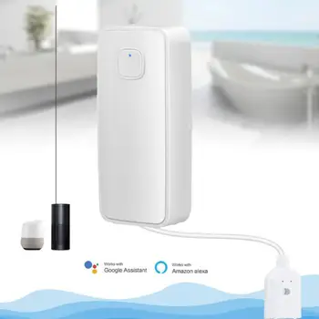 Mutfak Banyo için Gerçek Zamanlı Sel Alarmı Akıllı Ev Wifi Su Daldırma Dedektörü Kaçak Alarmı Macun Ve Piller Kullanın