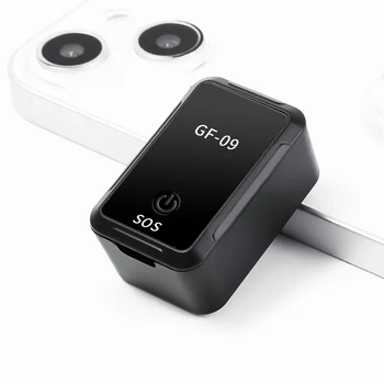 Mini GF-09 GPS Bulucu araba takip cihazı Ses Alarmı Gerçek Zamanlı İzleme Mıknatıs Adsorpsiyon SIM Ekler Mesaj Evcil anti-kayıp SOS Alarmı