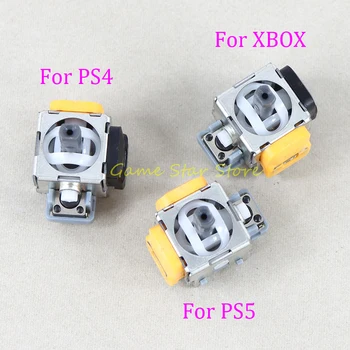 100 adet Turuncu Hall Etkisi Joystick PS4 PS5 XBOX ONE XBOX Serisi Denetleyici 3D Analog Çubuk Sensörü Modülü