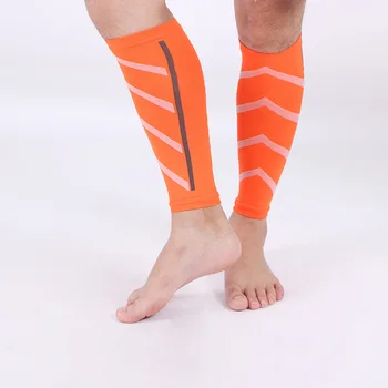 3 Pairs Naylon Spor Buzağı Basınçlandırmak Kollu Nefes Hızlı Kuru futbolcu çorapları Rahat Buzağı Desteği Brace Yetişkin dizlik