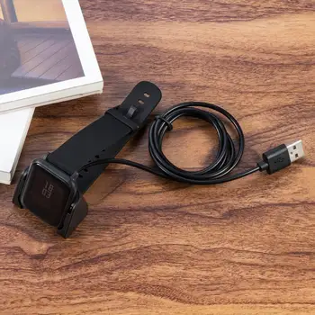 Masaüstü şarj cihazı Siyah şarj standı USB kablosu kaymaz Mükemmel akıllı saat Şarj Cihazı