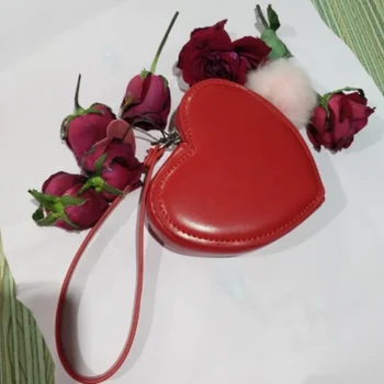 Iş Cüzdan Tasarımcısı Orijinal Marka Bayan Cüzdan Kadınlar için Satış Çantalar Kızlar için Kawaii PU Deri Kalp Çanta ücretsiz Kargo