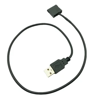 SATA USB Güç Kablosu Adaptörü USB 5V Erkek 15Pin SATA Dişi Bağlantı Noktası Güç Kaynağı 2.5 inç Laptop İçin SATA HDD 22AWG Siyah 50cm