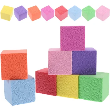 Küp Öğretim yardımcıları Küçük Bloklar Renkli Bina Çocuk eğitici oyuncak Çocuklar Çocuklar için