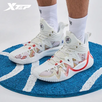 Xtep Lıngren 1.0 basketbol ayakkabıları Erkekler İçin 2024 Bahar Şok Emme spor ayakkabı Yüksek Top Dayanıklılık Sneakers 976119120020