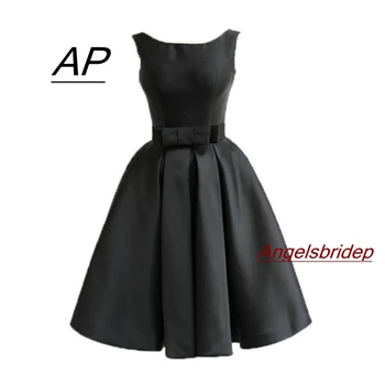 ANGELSBRIDEP 2 MAĞAZA Scoop Mini Homecoming Elbise Saten Backless Kanat Özel Durum Sevimli 8th Sınıf Mezuniyet Hollow Geri
