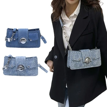 Kadınlar için Modern Çanta PU Omuz çantası Satchelişte modaya Uygun Kalın