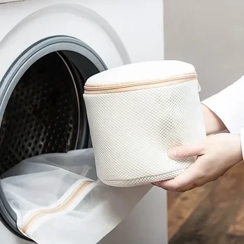 Sütyen Yıkama Torbası Yüksek Kaliteli Kalınlaşmış Örgü Çamaşır Makinesi Özel İç Çamaşırı Sütyen çamaşır torbası Fermuar Makinesi Evde Bakım Yıkama Torbası