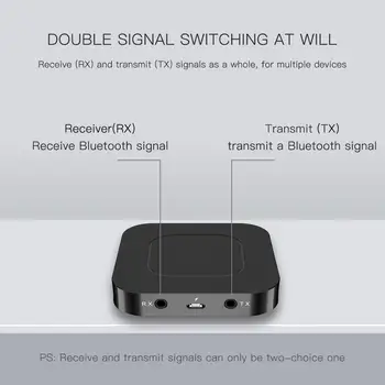 Elistooop BT-13 Bluetooth 4.2 Verici 3.5 mm APTX Adaptörü TV Kulaklık Hoparlör Playstation 4 İçin Ses BT Alıcısı
