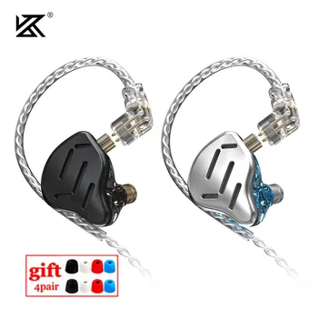 KZ ZAX 7BA+1DD 16 Adet HIFI Kulak Hibrid Teknoloji Kulaklık Gürültü İptal Kulakiçi Müzik Kulaklıklar KZ ZSX ZS10 PRO