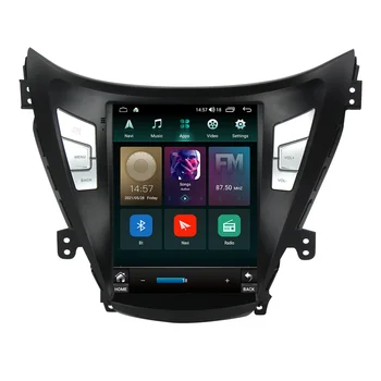 Android11 Dikey Ekran Araba Video Hyundai Elantra 2011-2013 için 2014-2016 Tesla Tarzı Stereo GPS Araç Ses