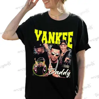 Daddy Yankee Vintage Gömlek Komik Doğum Günü Siyah Pamuk Vintage Hediye Erkekler Kadınlar