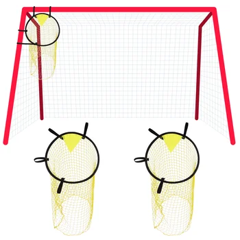 2 Adet Futbol Gol Cep Kutuları Kapalı Net Futbol Ağları Polyester Uygulama Netleştirme Çocuk