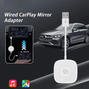 Kablolu Carplay Yansıtma Dongle iPhone Araba Ekran Ayna adaptör fiş Ve Çalıştır USB Apple CarPlay Desteği Navigasyon