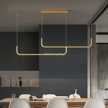 Modern LED Tavan Avize Kısılabilir Masa Mutfak Yemek Odası Avizeler Armatürler Minimalist Kolye Lambaları Ev Dekor Aydınlatma