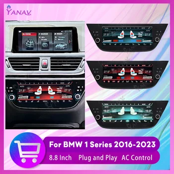 Klima Paneli BMW 1 Serisi 2016-2023 İçin LCD İklim Dokunmatik Ekran AC Kurulu Oto Oyuncu Aksesuarları Parçaları Tak ve çalıştır
