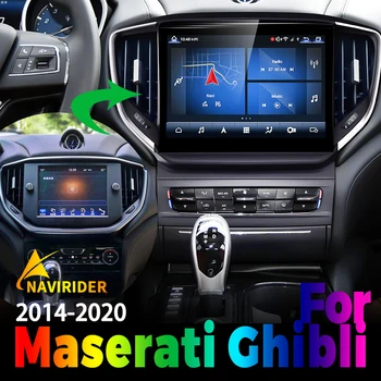10.26 inç Araba Android Radyo GPS Navigasyon Stereo Blu-Ray Ekran Maserati Ghibli İçin 2014-2020 CarPlay Multimedya Video Oynatıcı