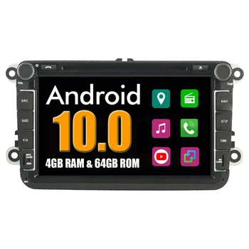 VolksWagen VW EOS 2007-2011 İçin Android 10 Oto Aksesuarları Radyo DVD GPS Navigator Medya Bluetooth Ana Ünite CarPlay