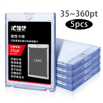 35 ~ 360PT Premium manyetik kart tutucu manyetik kart tutucu s Ticaret Kartları için Tek Dokunuşla Mıknatıs Durumda Ticaret ve MTG Kartları